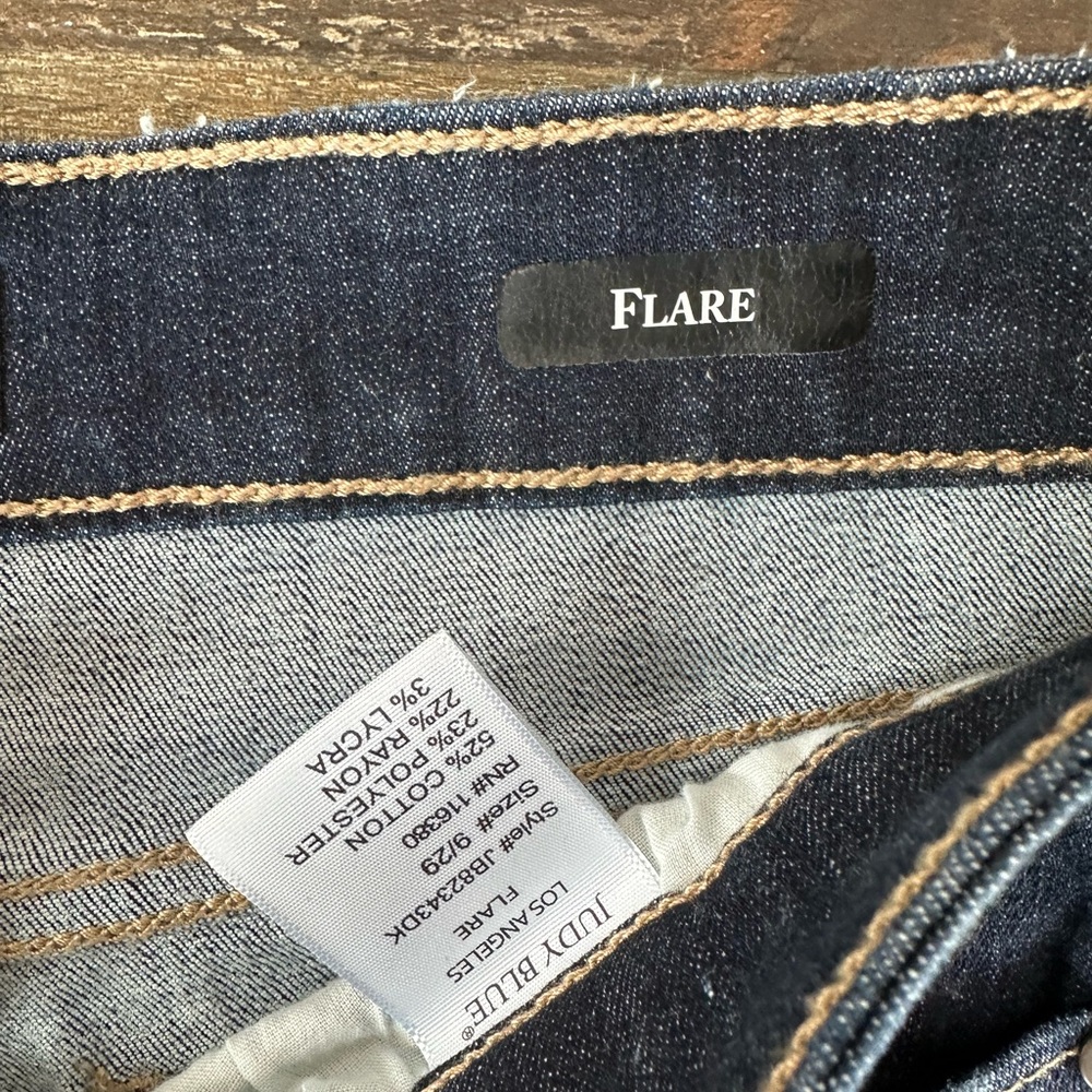 Judy Blue Dark Wash High-Rise Flare Jeans - Picture 5 of 12